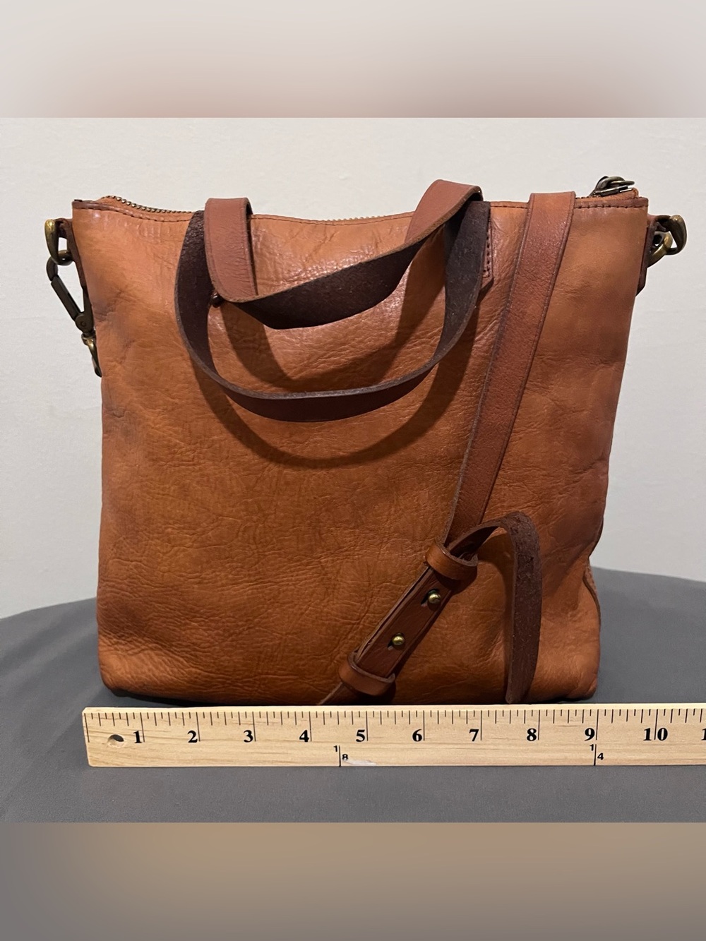 Madewell Ziptop Transport Crossbody Bag Adjustable Detach Strap Pockets Zipper - Picture 12 of 17